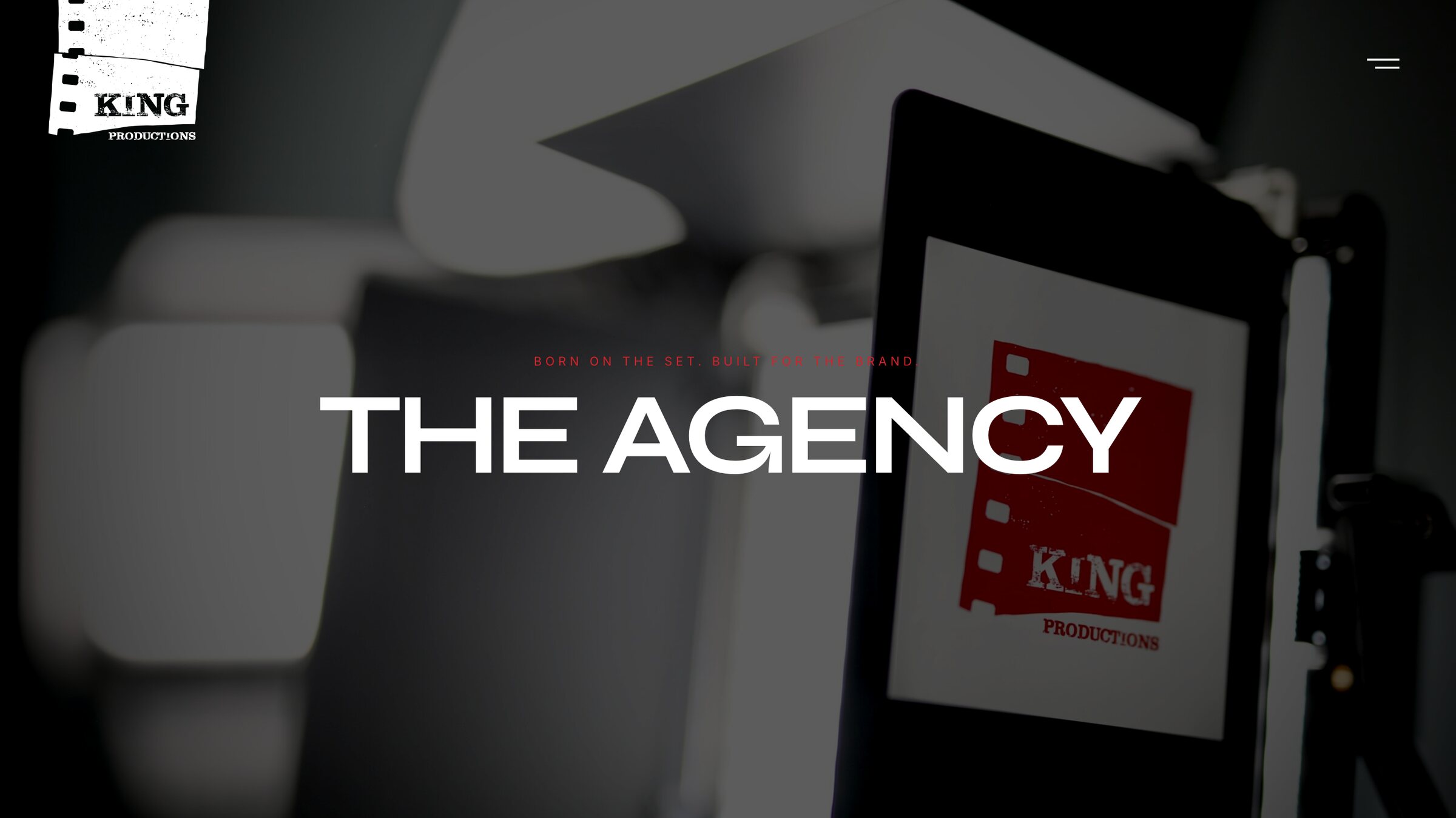 Pages from the King Productions website, rebuilt by Signal as a custom WordPress build